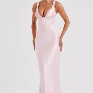 Elegant Pink Evening Gown